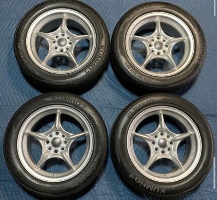 FS: 15x6.5 +45 Mugen RNR’s with 205/50-15 Kumho Ecsta tires