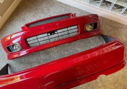 OEM brand new front and rear bumper with lip and front grill and fog lights