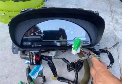 S2000 Cluster with color change to red and white