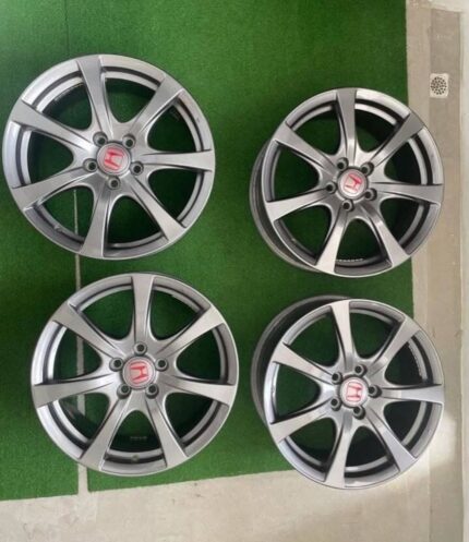 Prestine Fd2r civic type R rims wheels platinum silver enkei
