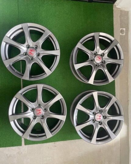 Prestine Fd2r civic type R rims wheels platinum silver enkei -